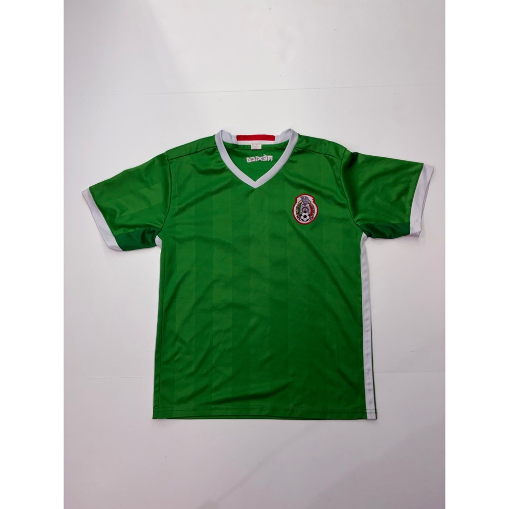 Mexico National Team Soccer Jersey Kids Green Michael 10 Size 26 Short Sleeve